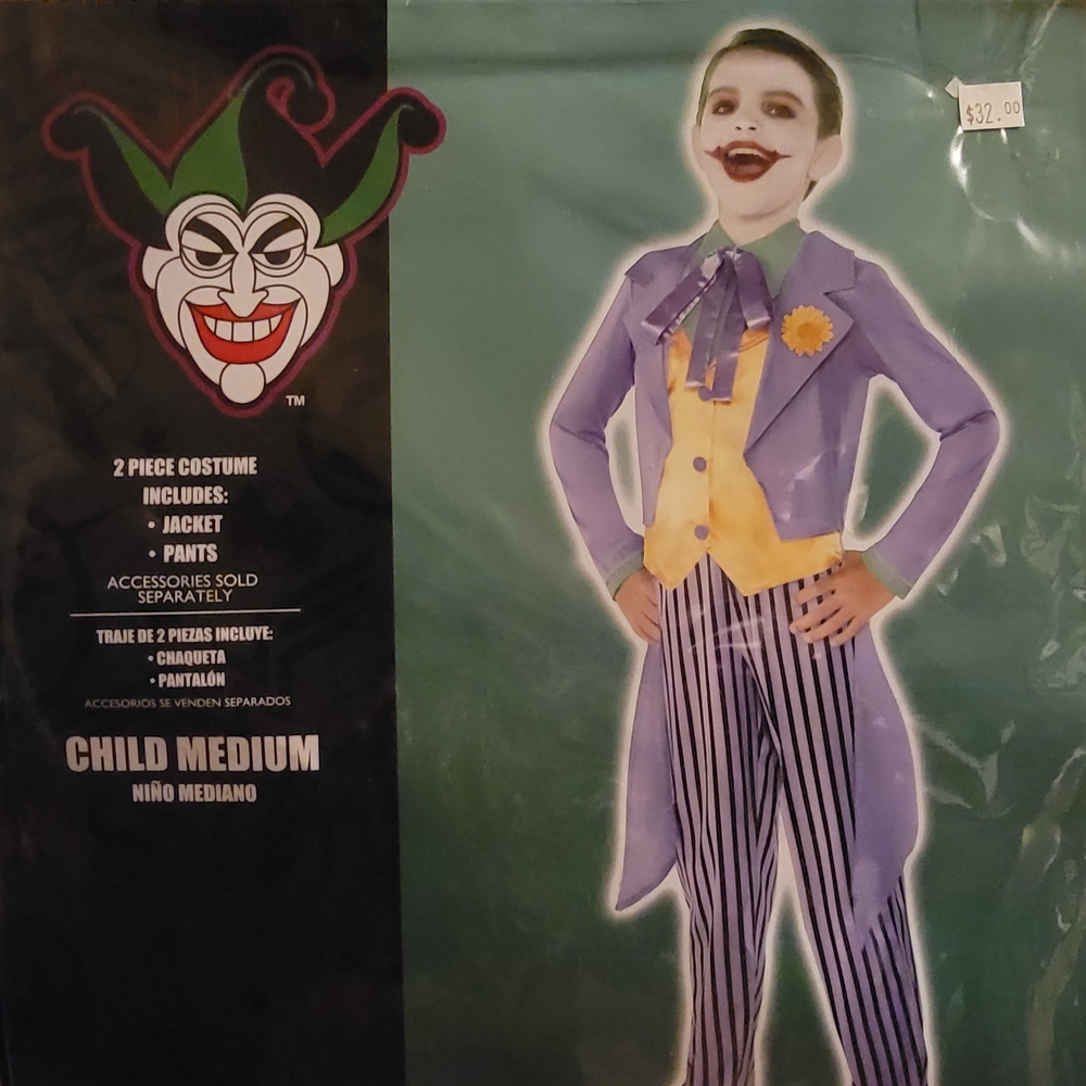 Child's Villain Costume - Purple and Yellow
